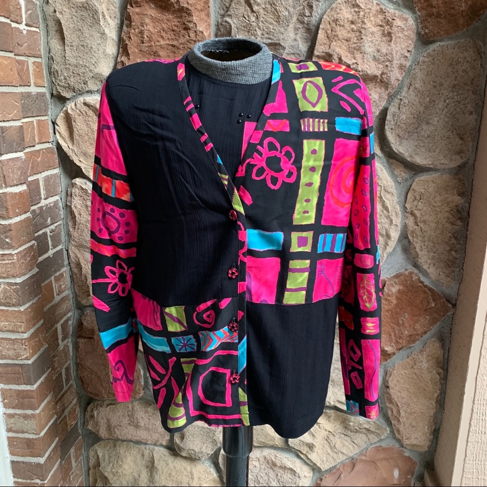 VTG 80's Bonnie Boynton Jacket Top Set L